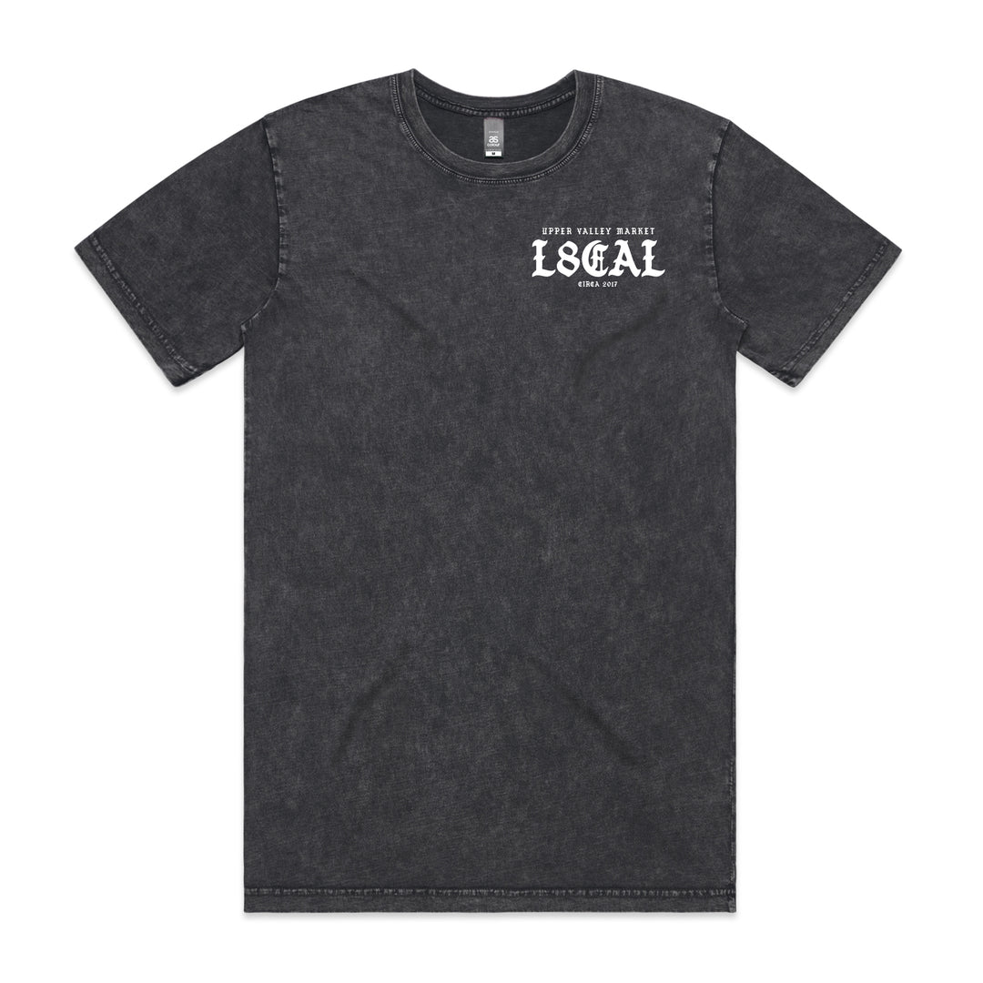 L8CAL Tee – Black Stone Wash