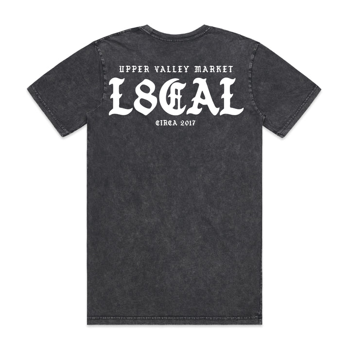 L8CAL Tee – Black Stone Wash